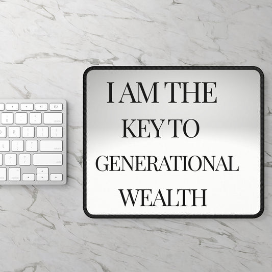 Key to Generational Wealth " Non-Slip Gaming Mouse Pad