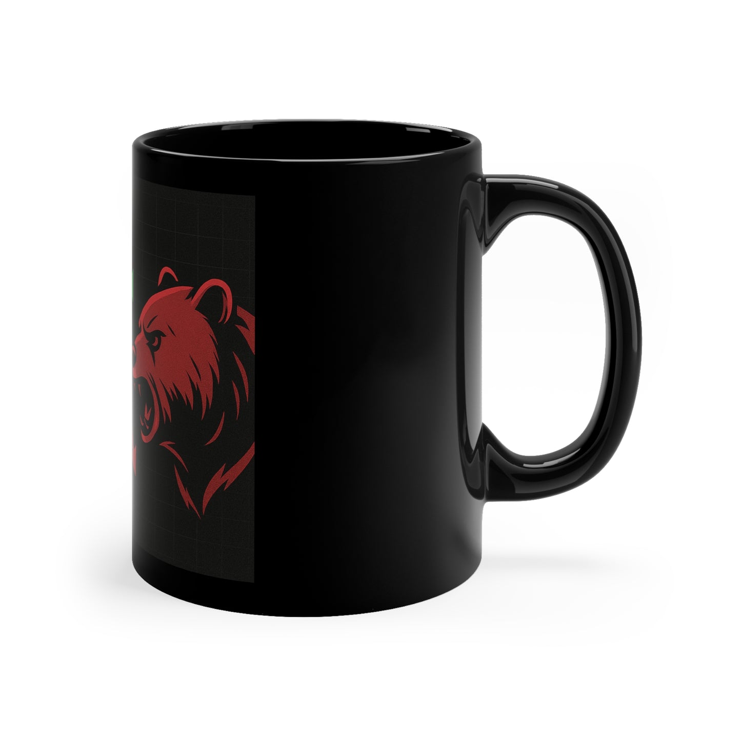 Stock Market Bull vs Bear Coffee Mug — 11oz Black Trading Mug