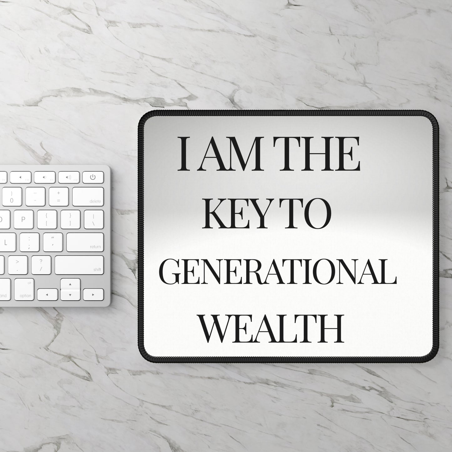 Key to Generational Wealth " Non-Slip Gaming Mouse Pad