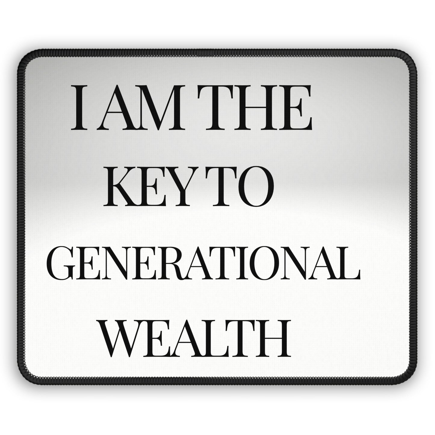 Key to Generational Wealth " Non-Slip Gaming Mouse Pad