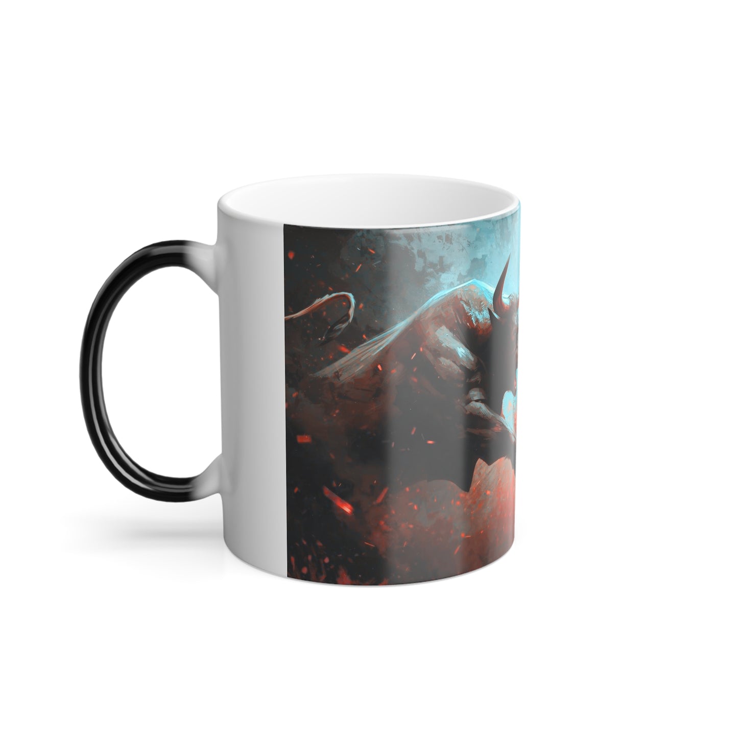 Color-Changing Crypto Mug — Bull vs Bear Bitcoin Design (11oz)