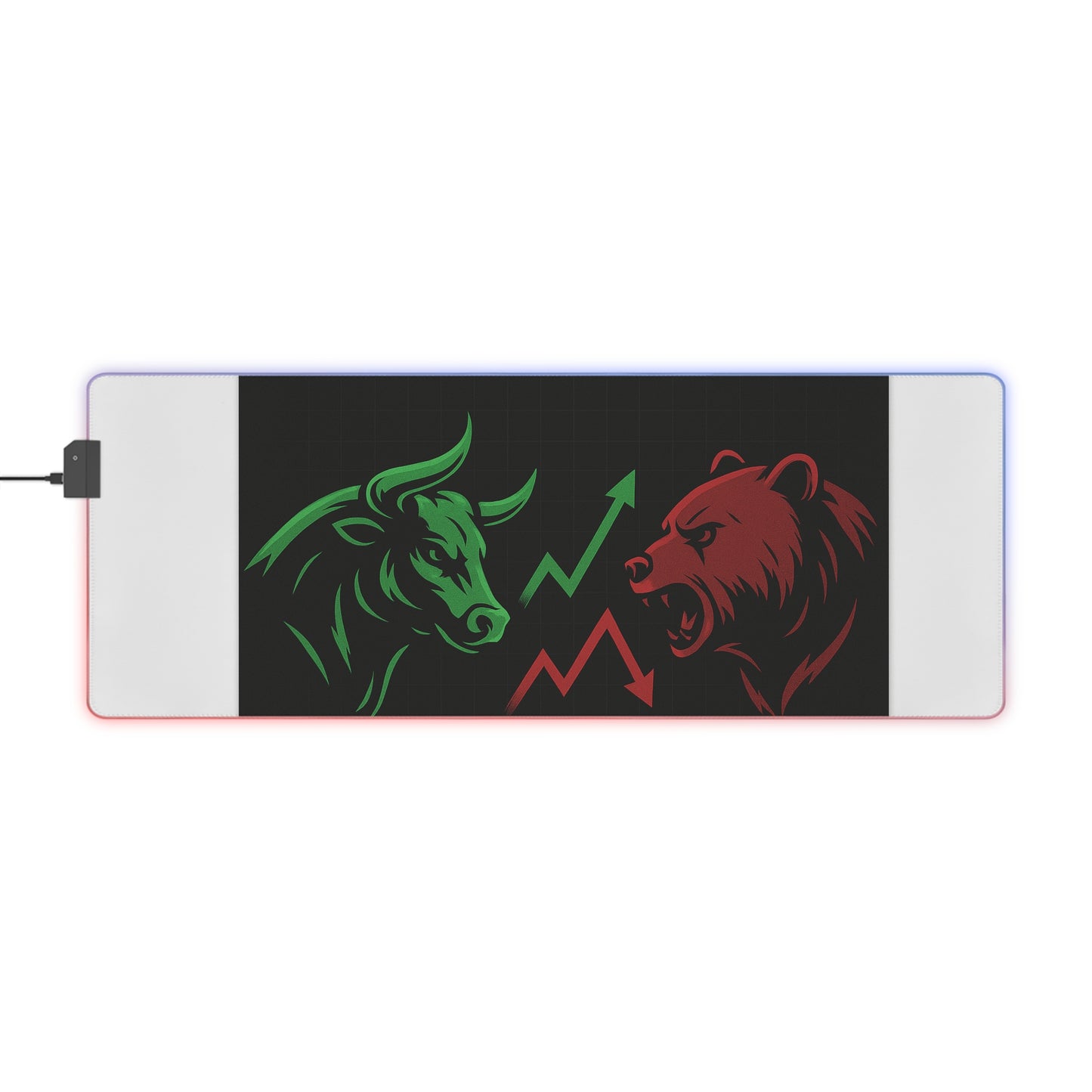 Bull vs Bear RGB Gaming Mouse Pad