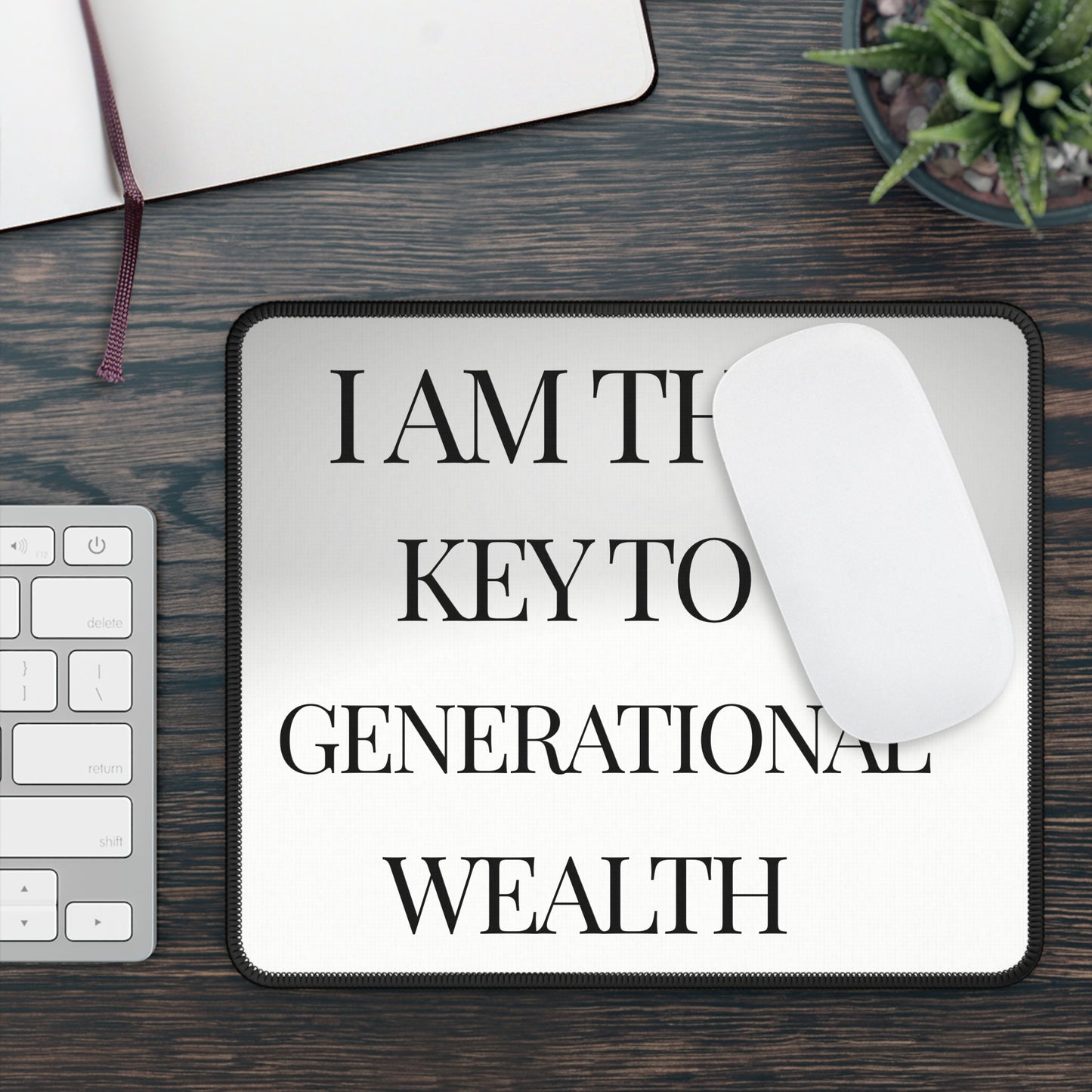 Key to Generational Wealth " Non-Slip Gaming Mouse Pad