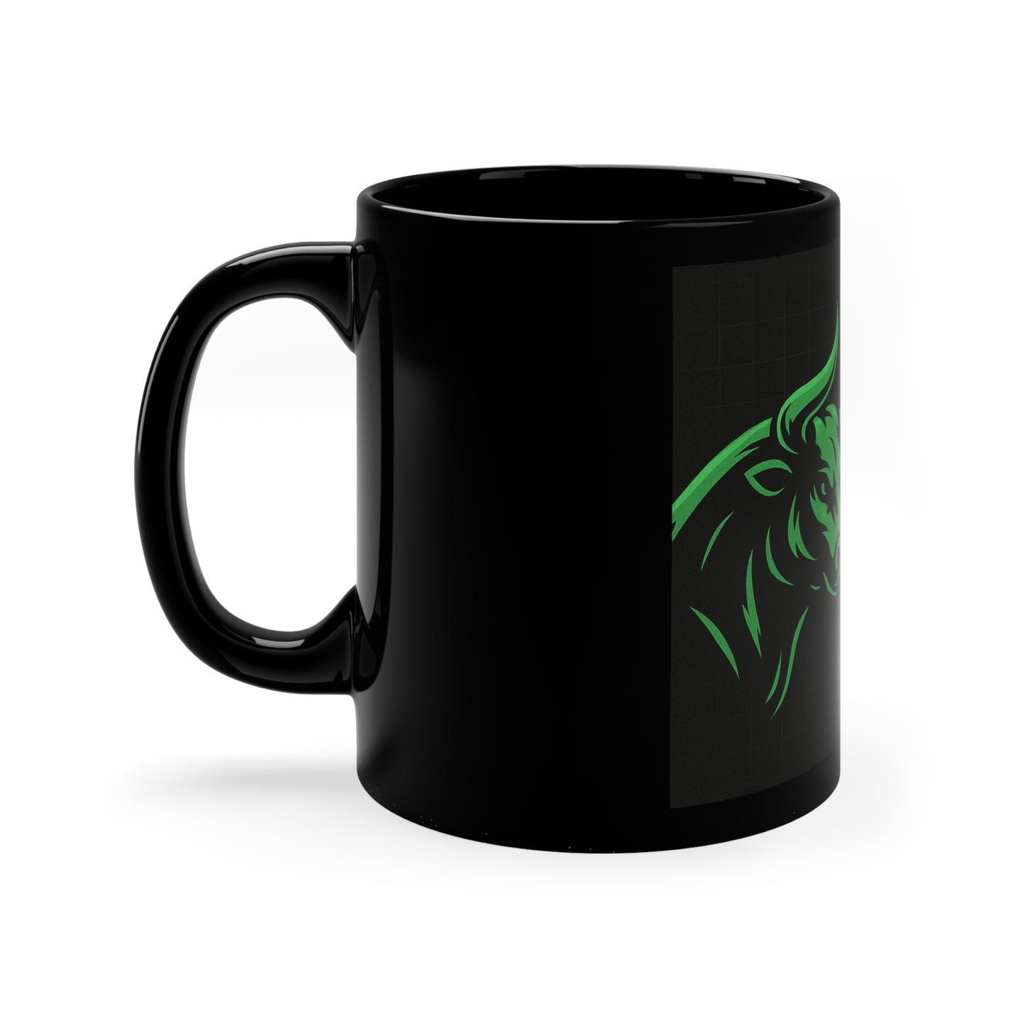 Stock Market Bull vs Bear Coffee Mug — 11oz Black Trading Mug