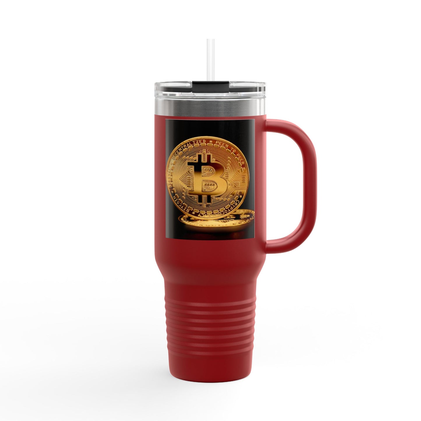 Bitcoin 40oz Insulated Travel Mug – Crypto Coffee Tumbler