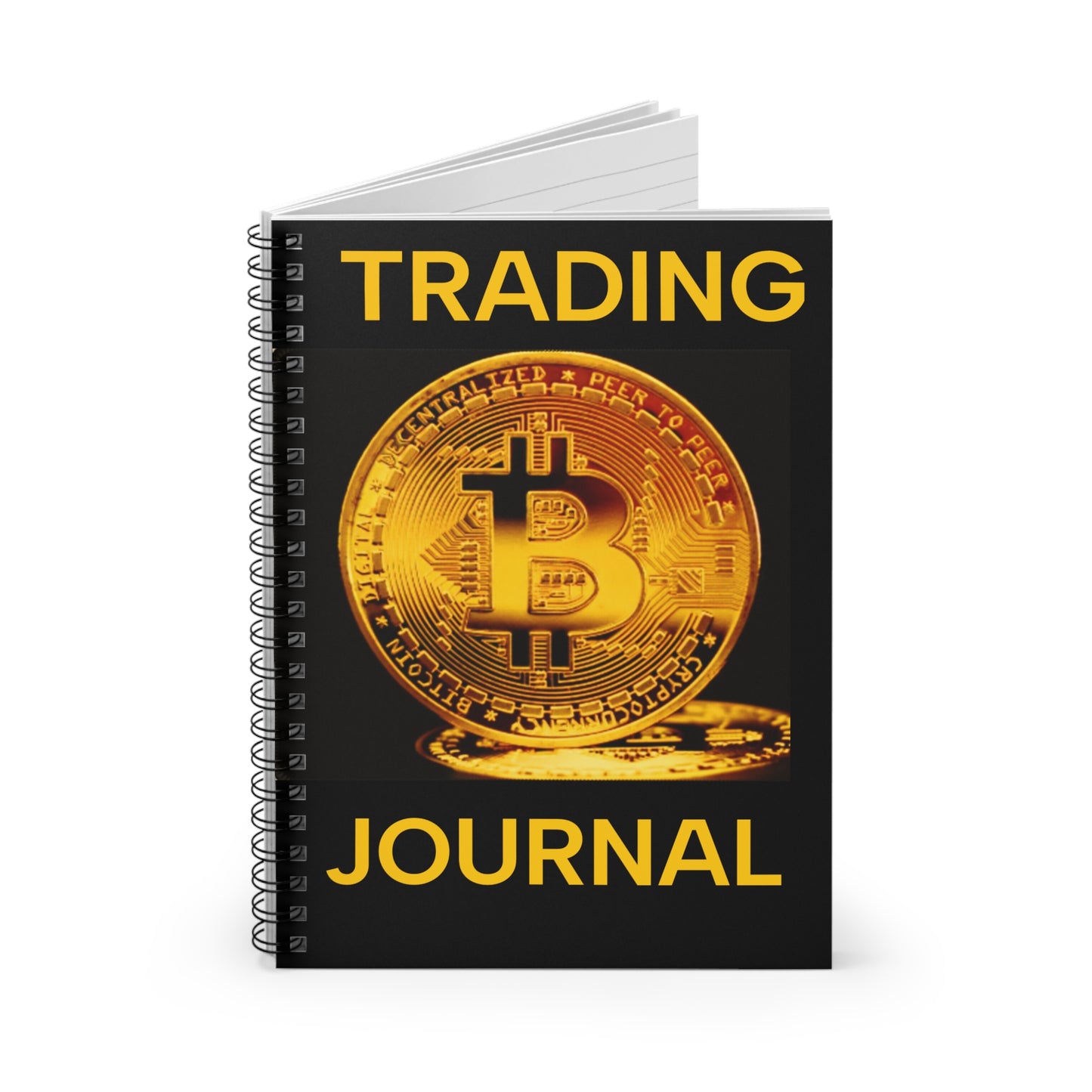 Bitcoin Spiral Notebook —Ruled Journal for Crypto Traders