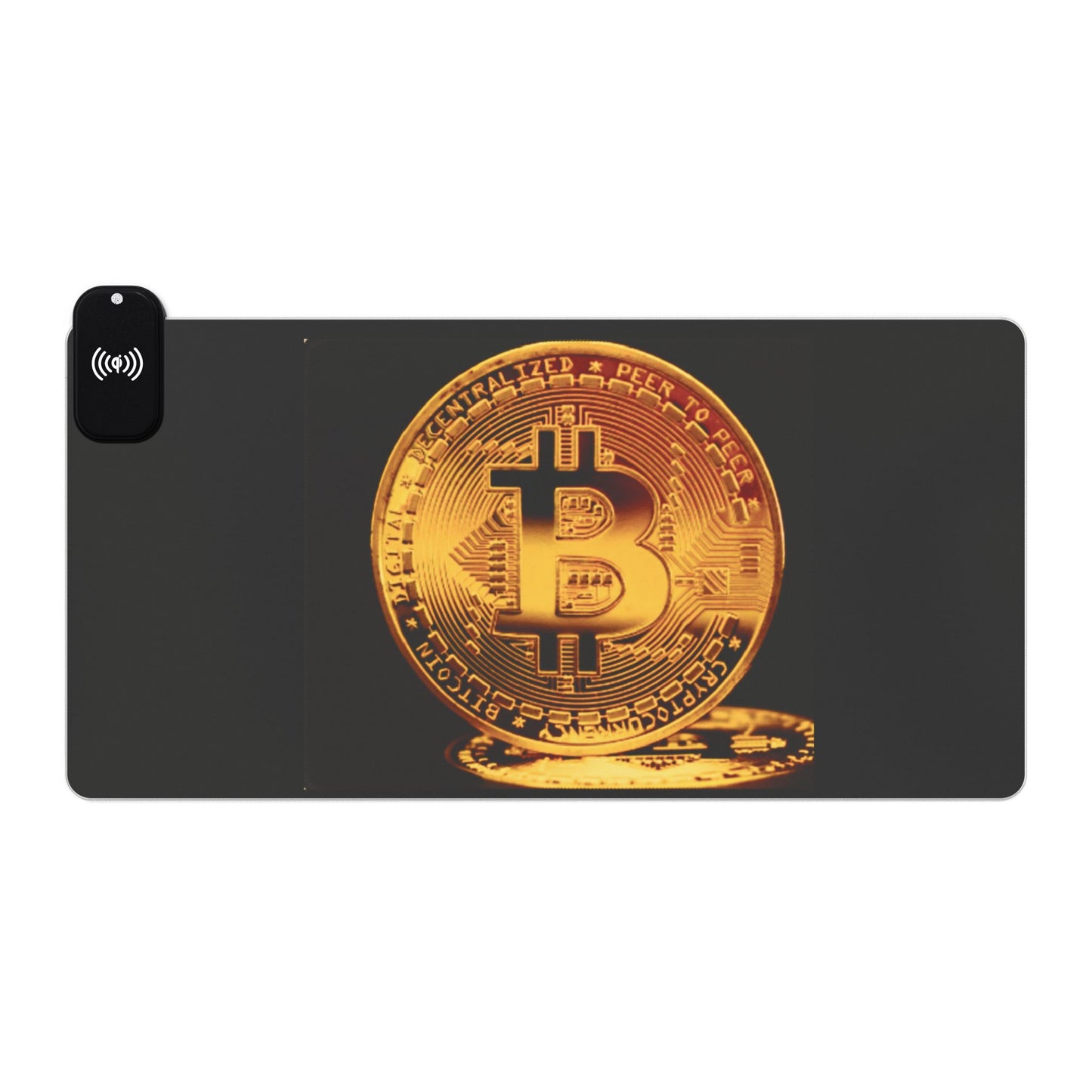 Bitcoin RGB LED Gaming Mouse Pad - Extended Desk Mat