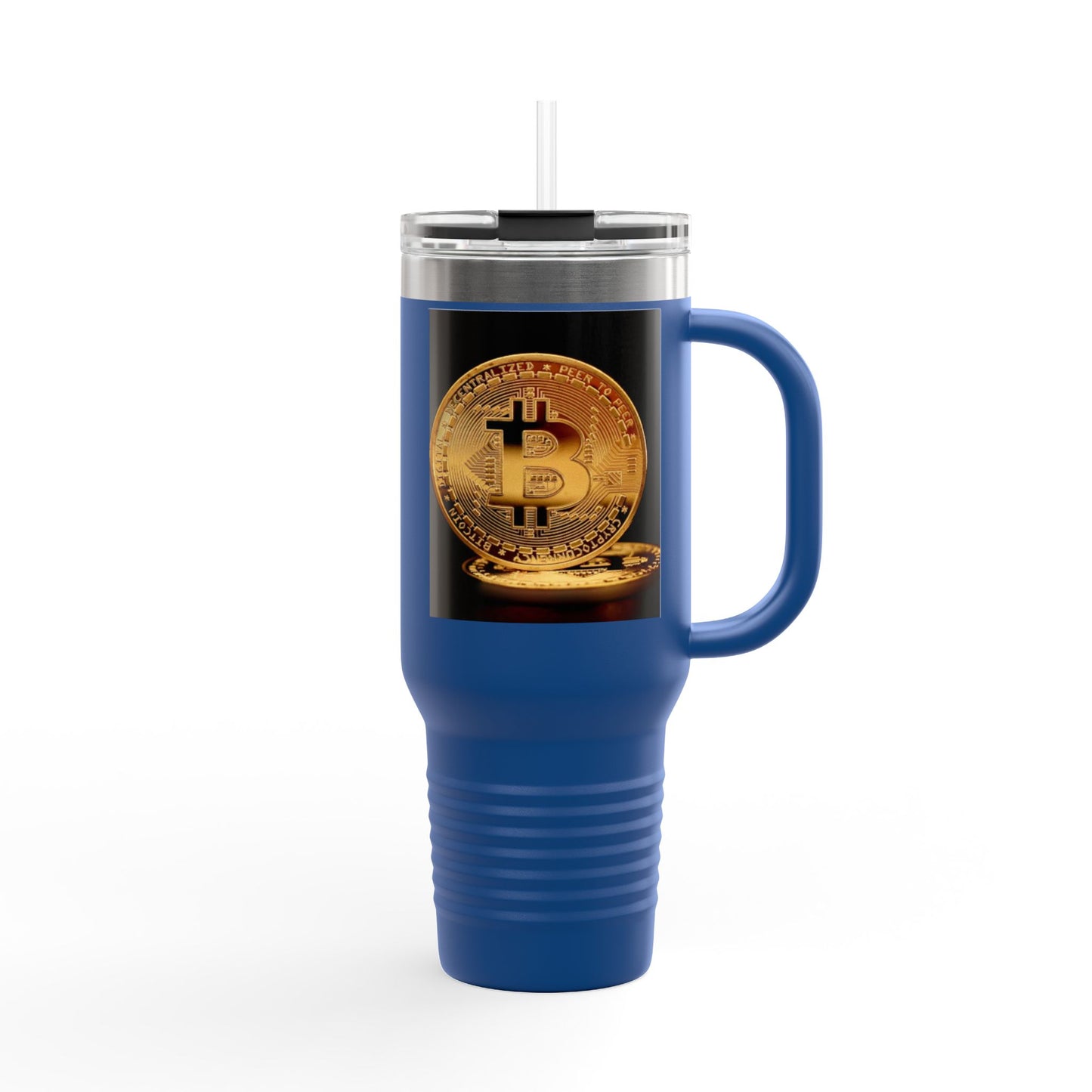 Bitcoin 40oz Insulated Travel Mug – Crypto Coffee Tumbler