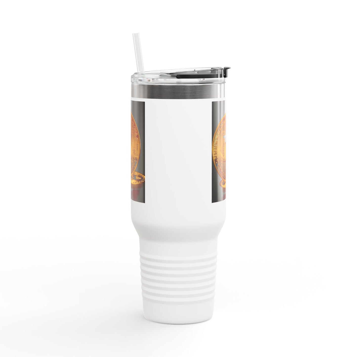 Bitcoin 40oz Insulated Travel Mug – Crypto Coffee Tumbler