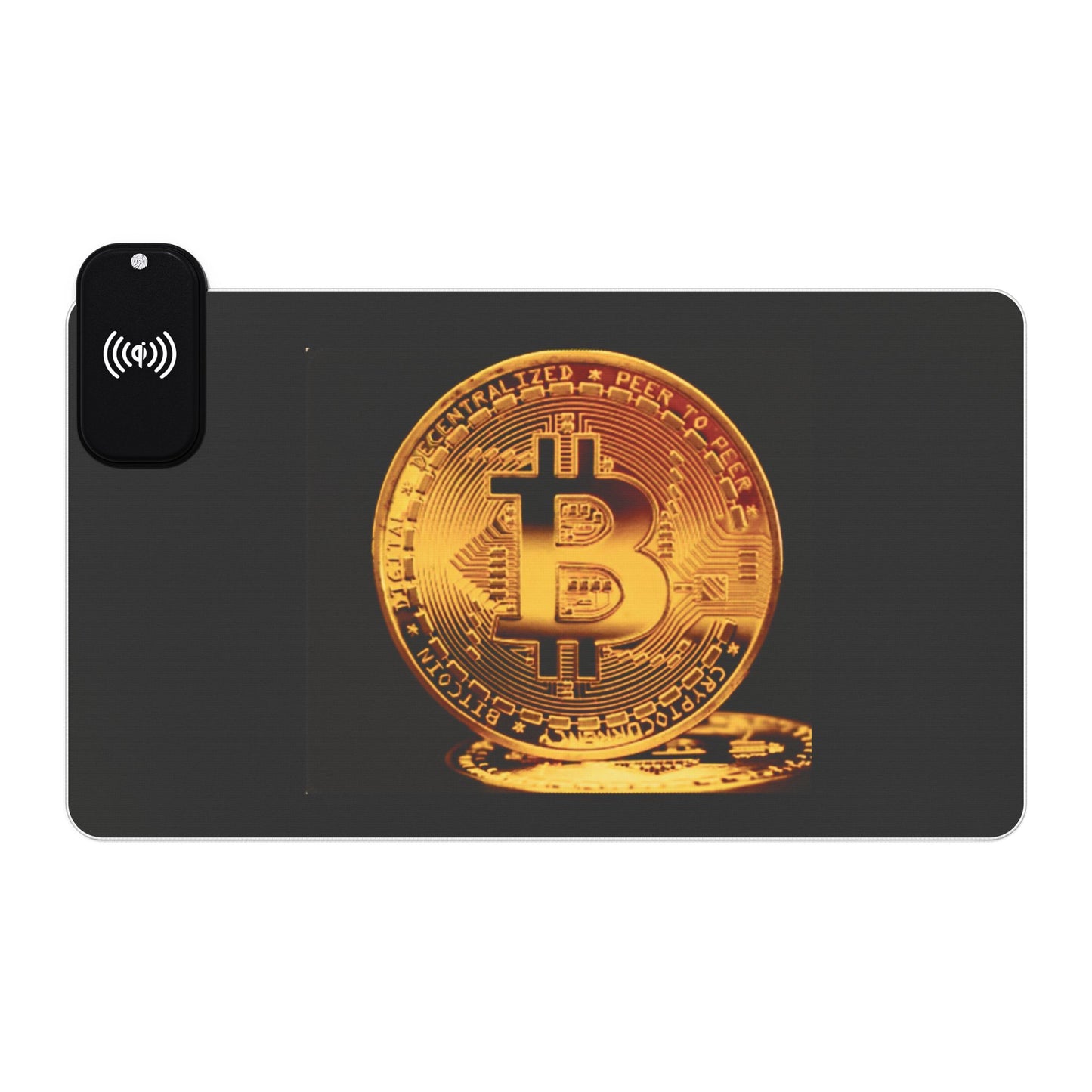 Bitcoin RGB LED Gaming Mouse Pad - Extended Desk Mat