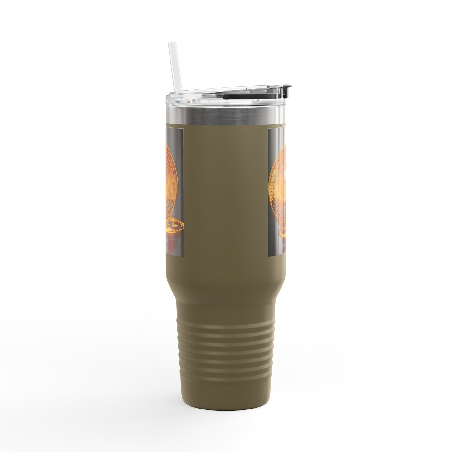 Bitcoin 40oz Insulated Travel Mug – Crypto Coffee Tumbler
