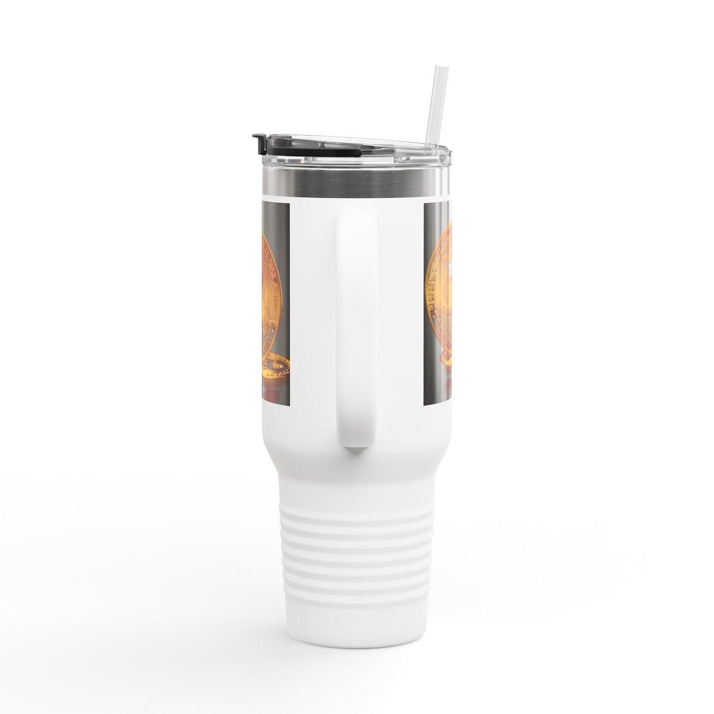 Bitcoin 40oz Insulated Travel Mug – Crypto Coffee Tumbler
