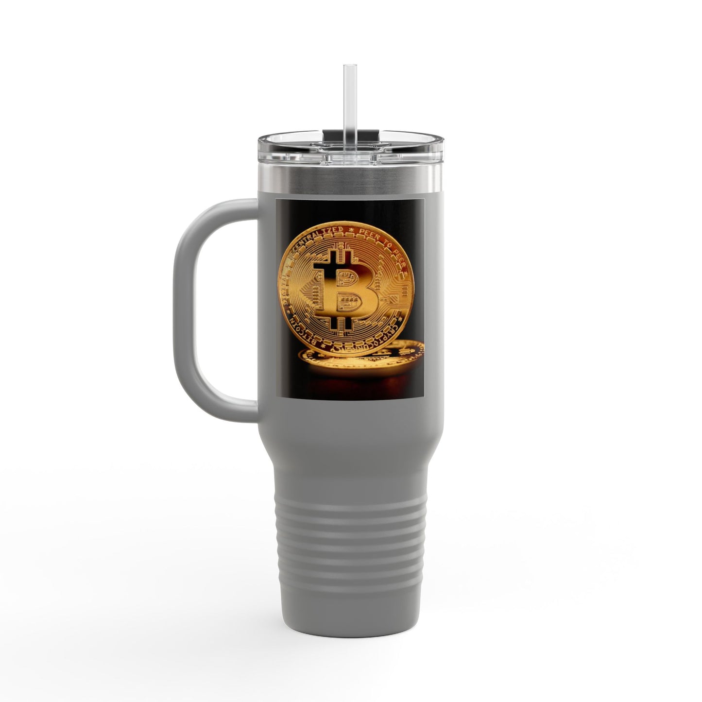 Bitcoin 40oz Insulated Travel Mug – Crypto Coffee Tumbler