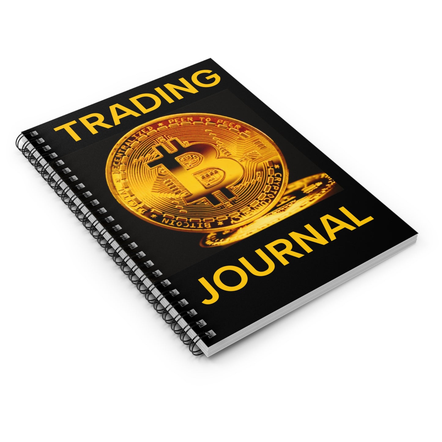 Bitcoin Spiral Notebook —Ruled Journal for Crypto Traders
