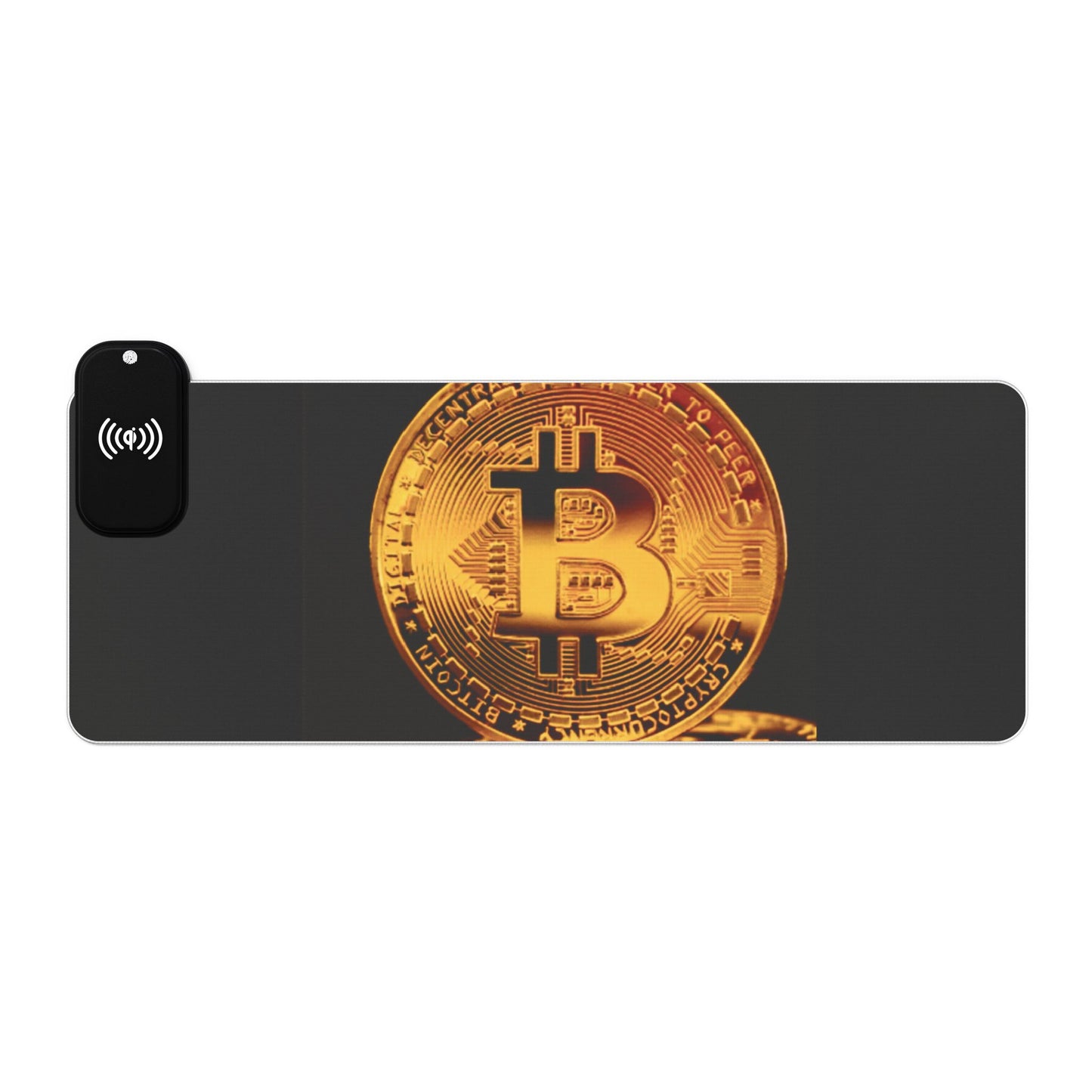 Bitcoin RGB LED Gaming Mouse Pad - Extended Desk Mat