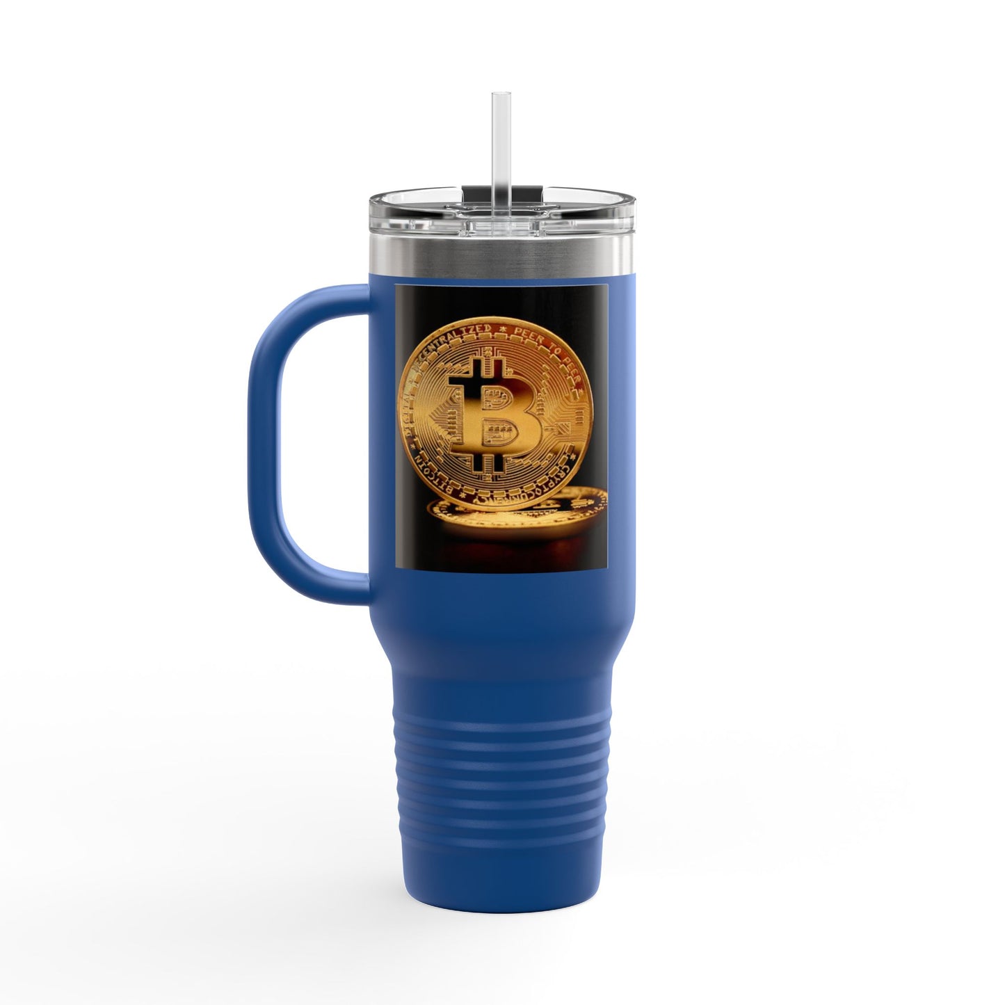 Bitcoin 40oz Insulated Travel Mug – Crypto Coffee Tumbler