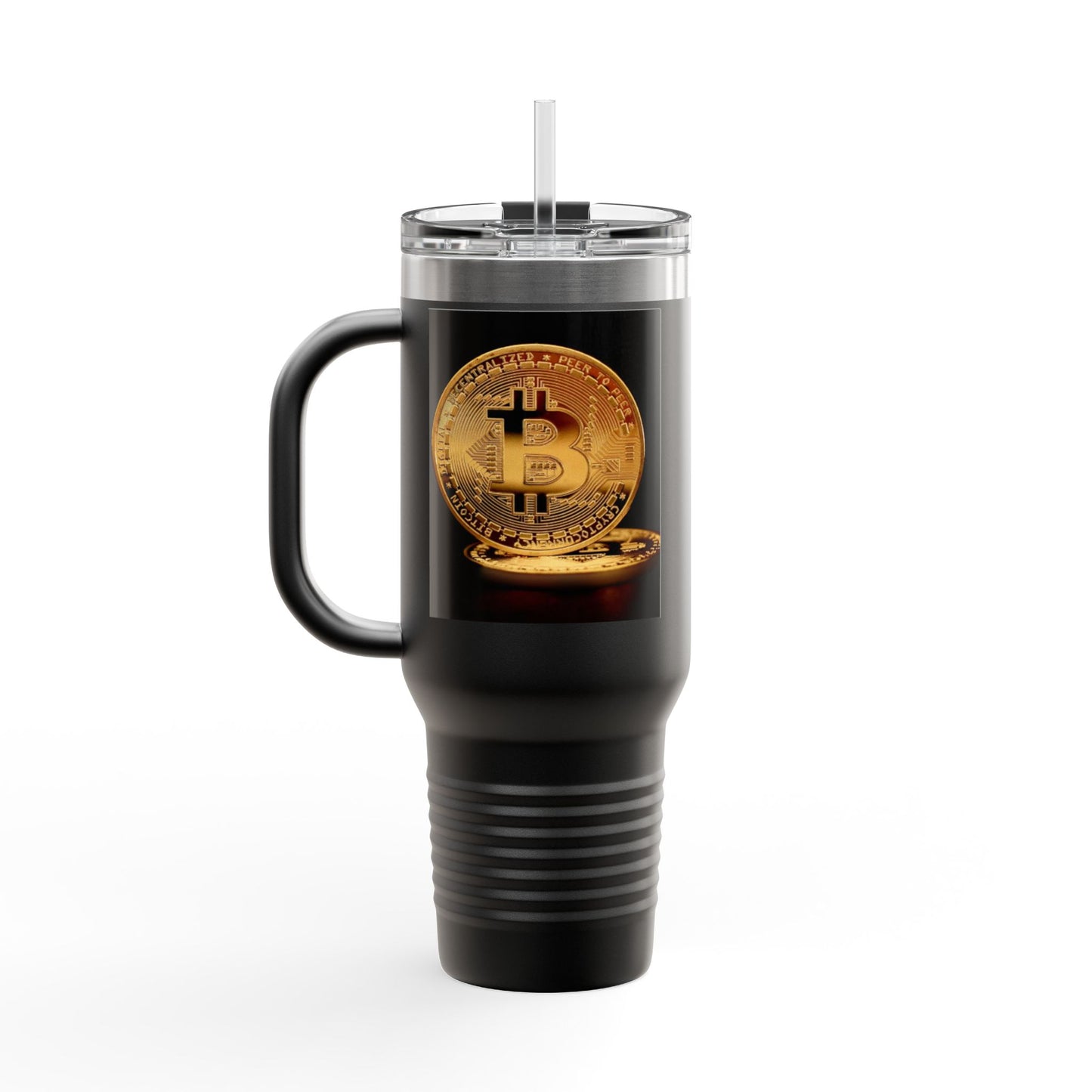 Bitcoin 40oz Insulated Travel Mug – Crypto Coffee Tumbler