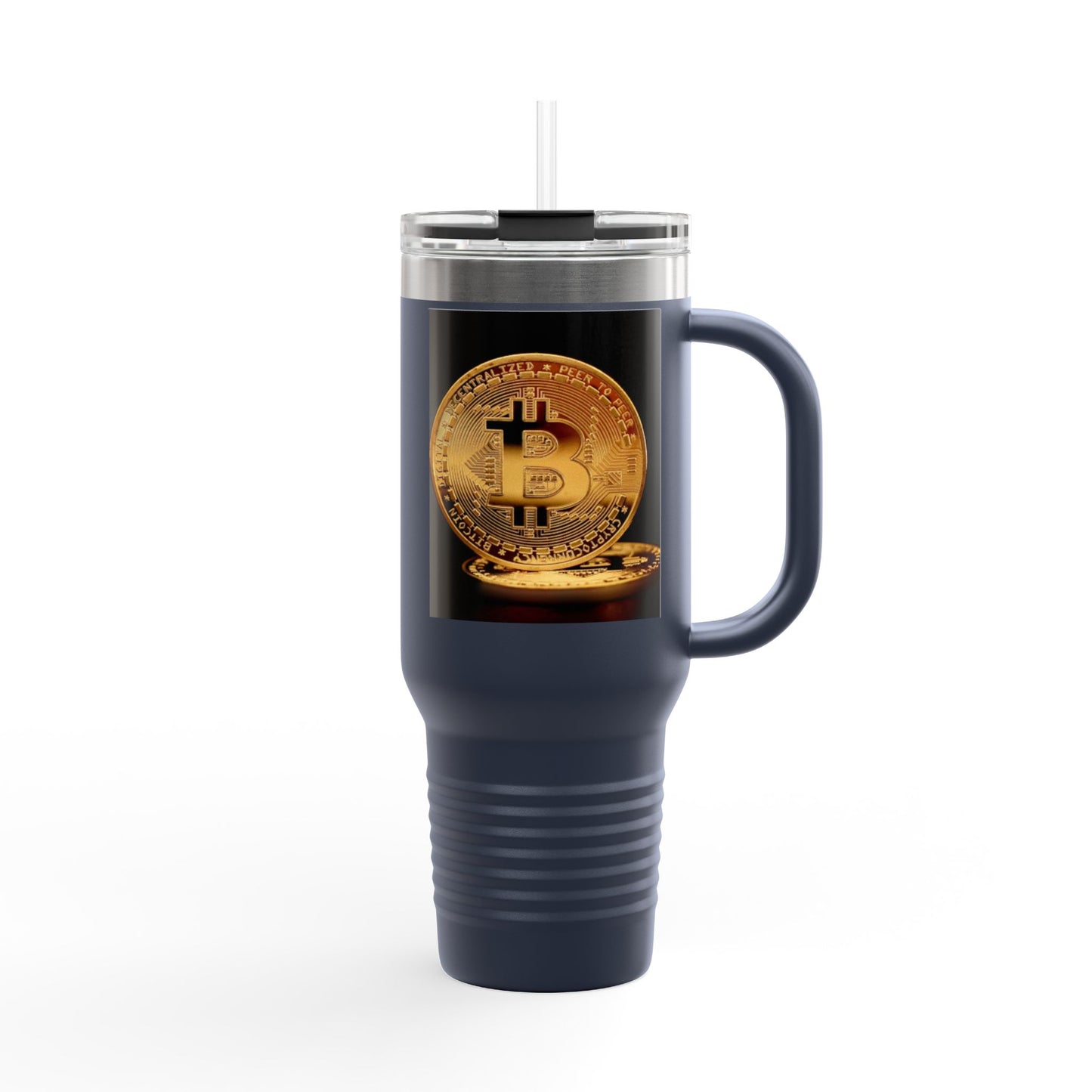 Bitcoin 40oz Insulated Travel Mug – Crypto Coffee Tumbler