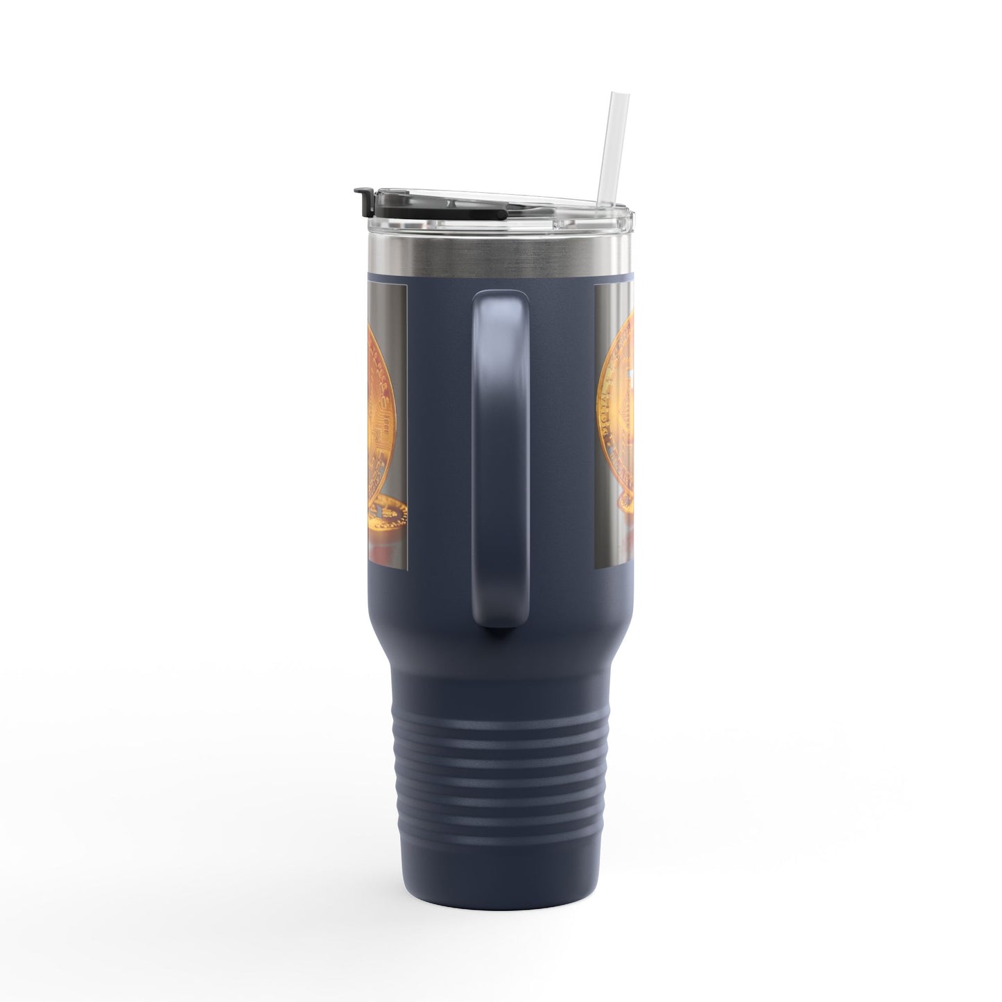 Bitcoin 40oz Insulated Travel Mug – Crypto Coffee Tumbler