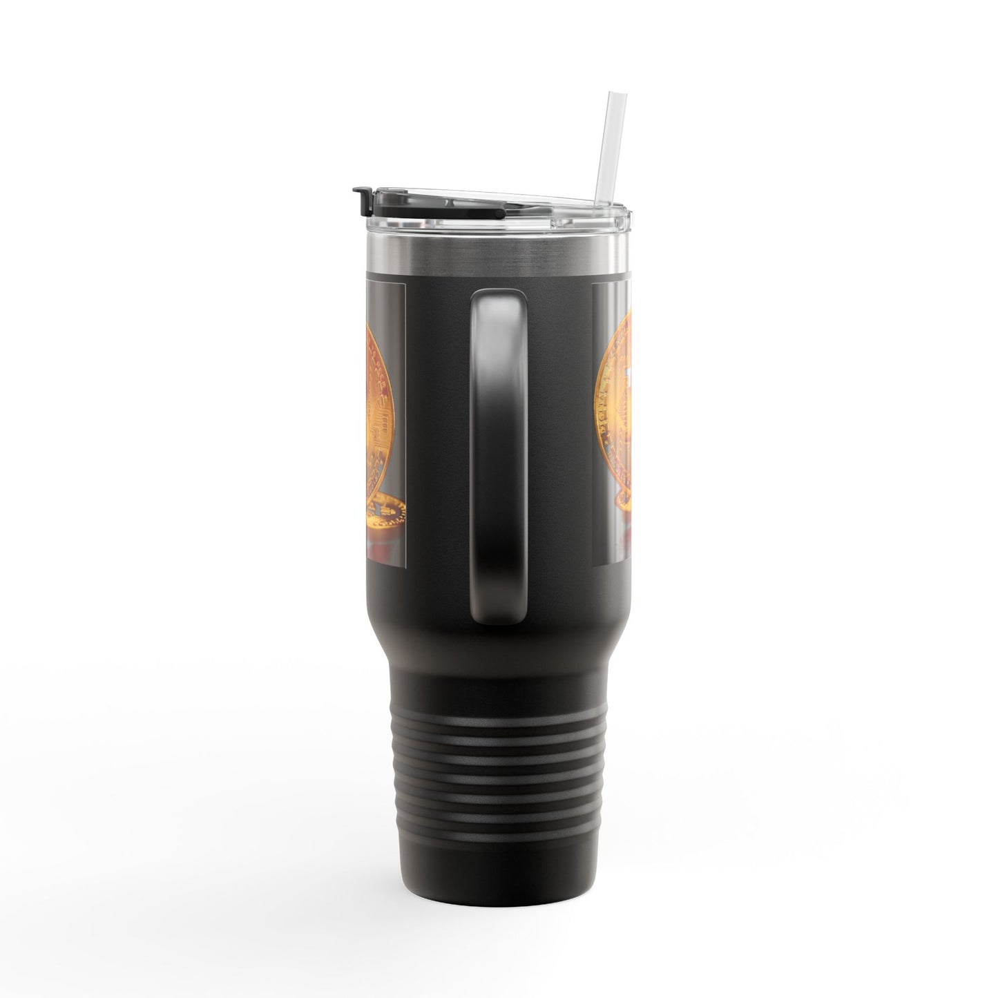 Bitcoin 40oz Insulated Travel Mug – Crypto Coffee Tumbler