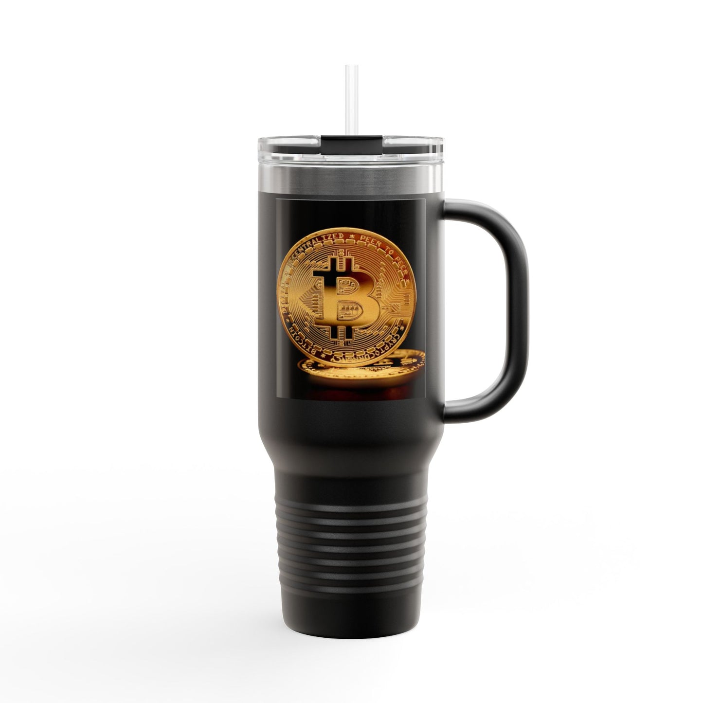 Bitcoin 40oz Insulated Travel Mug – Crypto Coffee Tumbler